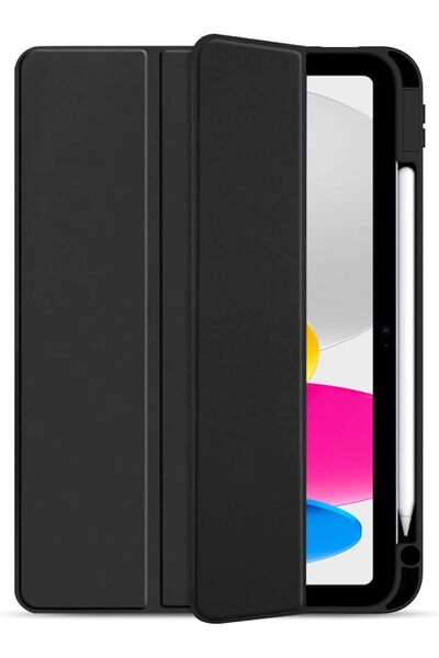 HYPHEN حافظة رفيعة فوليو لجهاز ايباد مقاس 10.9 بوصة، لون أسود