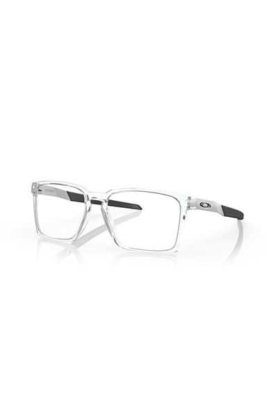Oakley Ophthalmic Man Rectangle Eyeglasses- Oo 8055 - Lense Size:54mm - Polished Clear