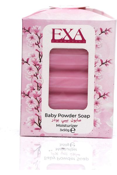 EXA Baby Powder Soap 3 Tablets 150g