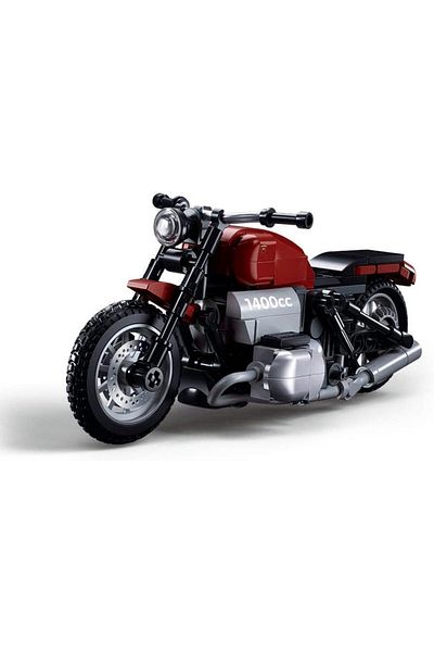 Sluban Power Bricks Series, Motorcycle R18 Building Set 222 Pieces, for Ages 10+ Years Old - Red