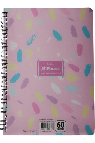 Rainbow Max دفتر ملاحظات حلزوني من PAUSE GIRL B5، دفتر رسم سلكي مسطر، دفتر ملاحظات يوميات، مذكرات
