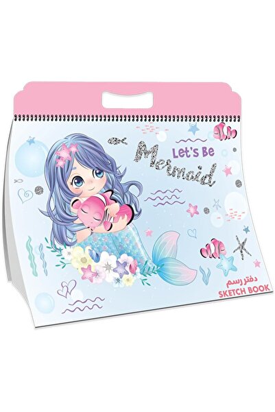 Generic دفتر رسم حورية البحر الحلزوني، مقاس 252 مم × 185 مم