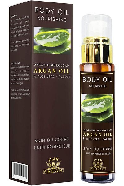 Diar argan Nourishing Body Oil with Argon Oil and Aloe Vera (50ml)
