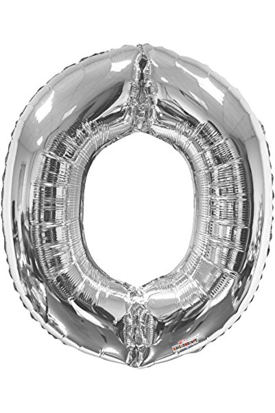 Kaleıdoscope Silver Foil Mylar Letter O Balloon 90cm for Celebrations, Partie...