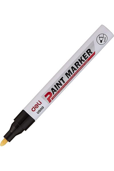 Deli Paint Bullet Marker 12 Set, 2 mm Size, Black