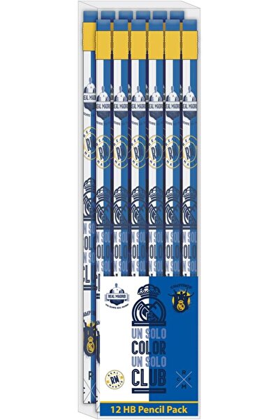 Real Madrid أقلام رصاص Realmadrid 144612 HP مع ممحاة - عبوة من 12 قطعة