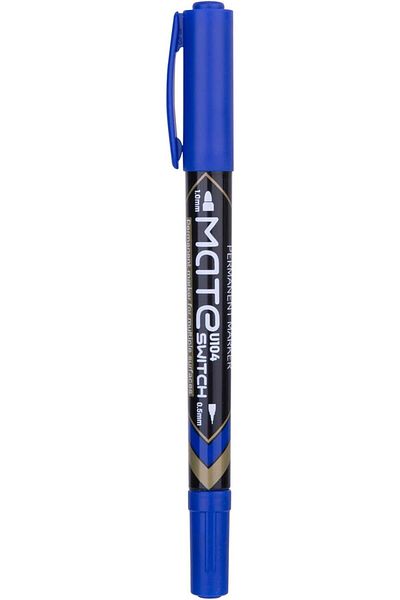 Deli Twin Permanent Marker BLUE