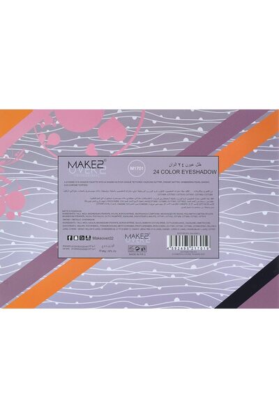Makeover22 Make Over 22 24 Colors Eyeshadow Palette Multicolour, 48G
