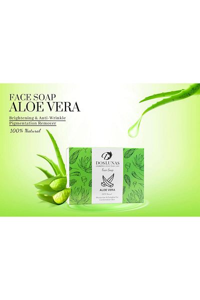 DOS LUNAS Cosmetics Aloe Vera Facial Soap