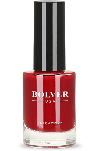 Bolver - سريع الجفاف، لامع، عصري، طبيعي، تركيبة خالية من 9 ألوان، طلاء أظافر لامع أحمر كرزي 602-11 متر