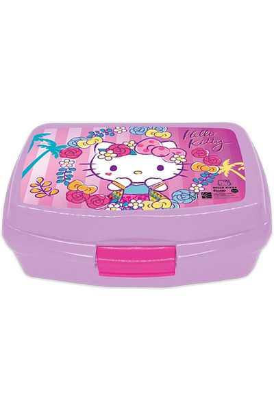 Hello Kitty Hellokitty Hello Kitty Plastic Lunch Box for Kids, Purple
