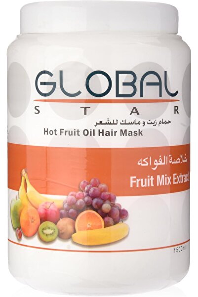 Globalstar جلوبال ستار حمام زيت وماسك للشعر بخلاصة الفواكه - 1500 مل