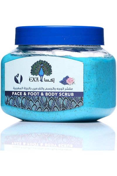 EXA Exa Moroccan Indigo Face, Body and Foot Scrub 400g