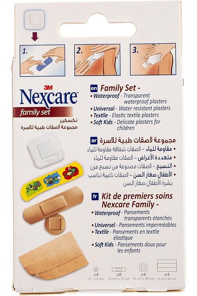 Nexcare 3M Family Sets Bandages, 20's, One Size