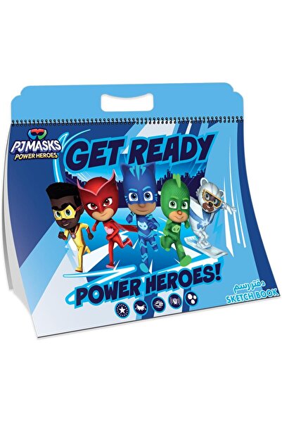 Pj Mask دفتر رسم حلزوني صغير من Pjmask، 15 ورقة، مقاس 350 مم × 252 مم، أزرق
