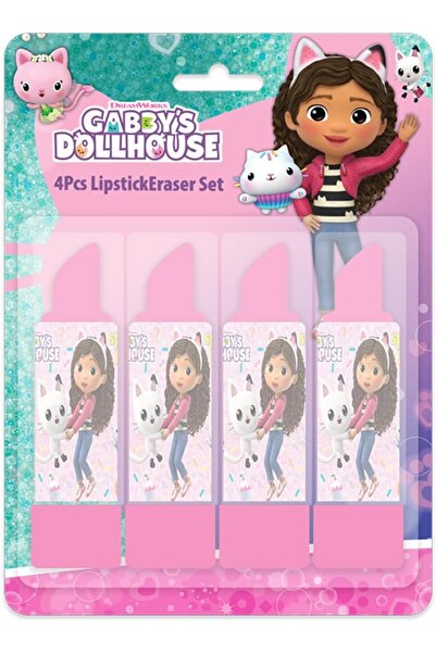 GBDH Gabby's Doll House Lipstick Eraser Set for Kids 4-Pack