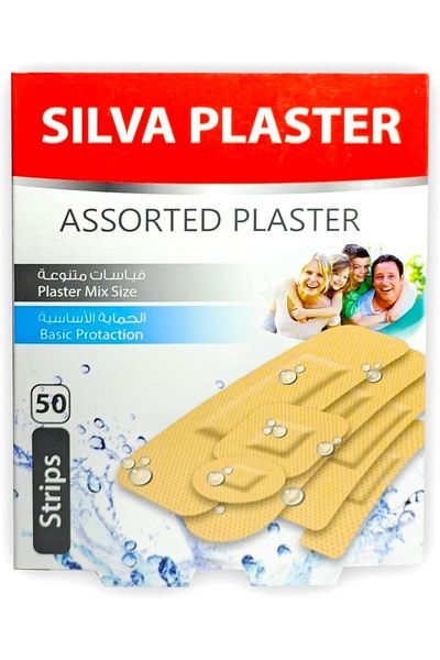 Silva Plaster 50 Strips, Assorted