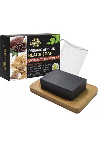 Pei Mei Bye Me Organic African Cocoa Butter & Vitamin E Black Soap 120g