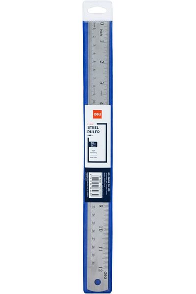 Deli 30.5 cm Steel Ruler