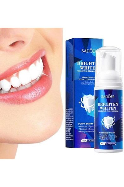 SADOER Brighten Whiten Deep Cleansing Whitening Foam Toothpaste 60ml