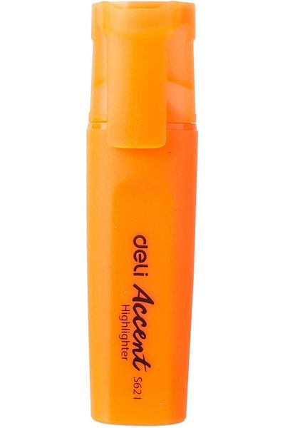 Deli Highlighter Orange Pack of 10 Pieces
