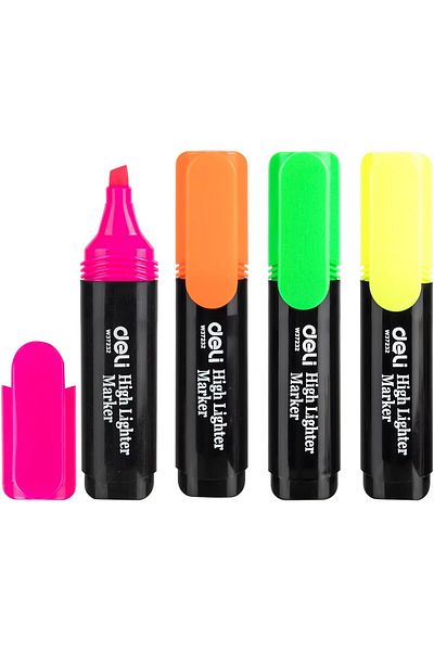 Deli 4PCS Highlighter Set 4 Colors E37232