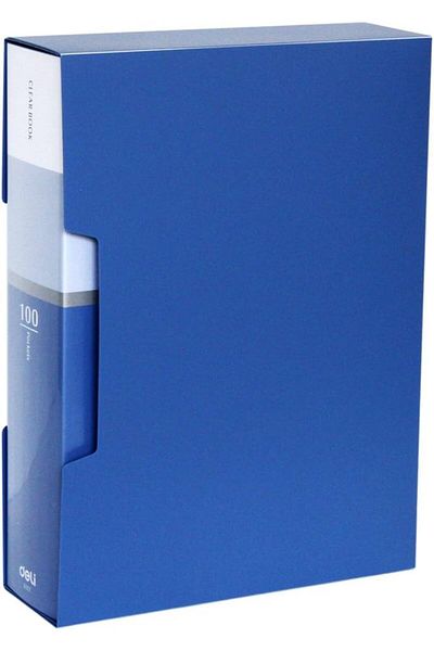 Deli E5007 100-Pocket Display Book, A4 Size, Assorted