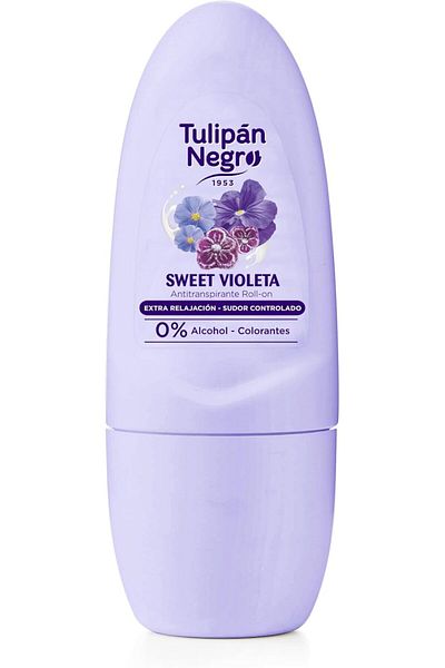 Tulipán Negro TULIPAN NEGRO BLACK ANTISPIRANT ROLL ON SWEET VIOLET 50ML