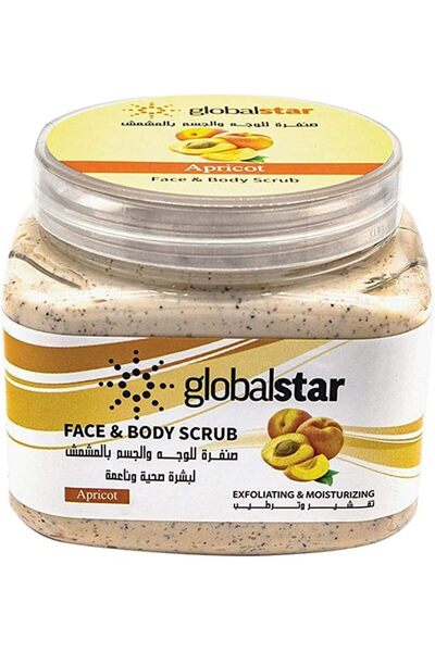 Globalstar مقشر الجسم العالمي للوجه 500 مل بالمشمش