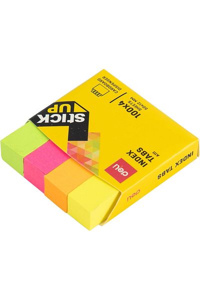 Deli EA11102 Stick Up Index Tabs 400-Sheets, 50 mm x 12 mm Size