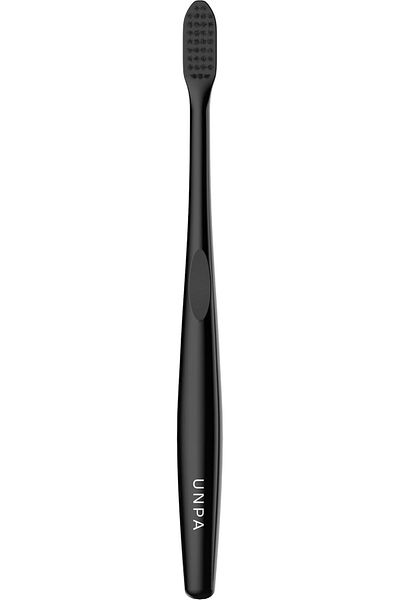 UNPA Cha Cha Toothbrush: Soft-Bristled, Naturally Colored Charcoal Toothbrush