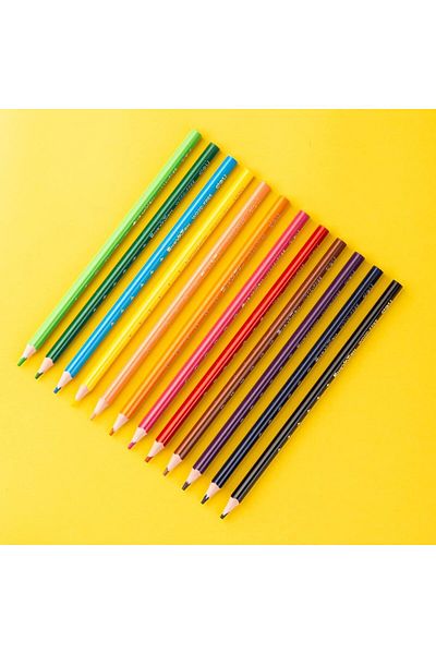 Deli 12 Color Wooden Colors