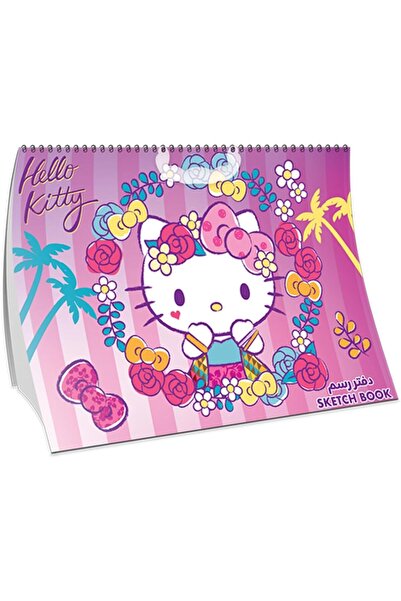 Hello Kitty دفتر رسم حلزوني من Hellokitty Hello Kitty، 15 ورقة، مع غلاف كرتوني، مقاس 297 مم × 210 مم