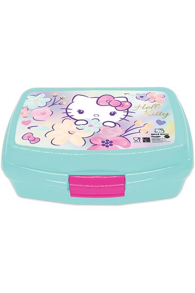 Hello Kitty Hellokitty Hello Kitty Plastic Lunch Box for Kids, Blue