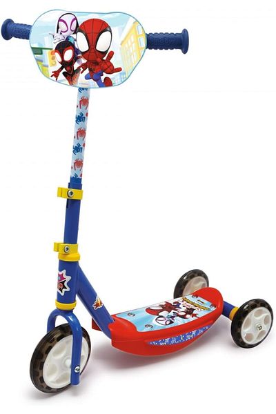 Smoby Marvel Scooter 3 Wheels Design for Kids, Adjustable Height, Suitable for Indoor and Outdoor Us