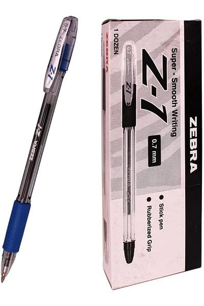 Zebra Pen Z-1 Ballpoint Pen, Medium Point, 1.0 mm Tip, 12-Pack, Blue Ink