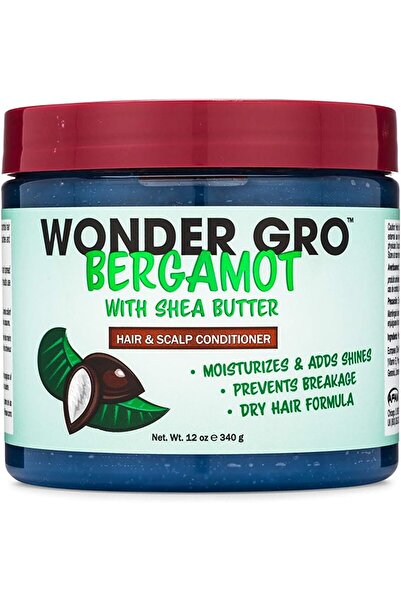 Wonder Gro بلسم تصفيف الشعر بالبرغموت مع زبدة الشيا، 12 أونصة سائلة - يرطب وي...