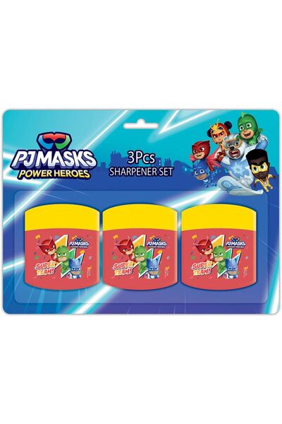 Pj Mask مجموعة برايات أقنعة بيجاما بفتحتين للأطفال، مكونة من 3 قطع