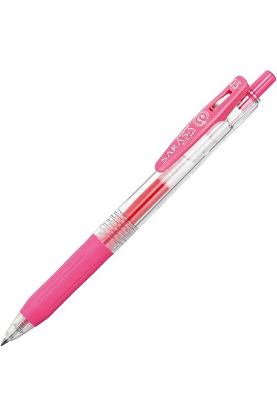 Zebra قلم حبر جل ساراسا كليب (0.5 مم) عبوة من 12 قلمًا ورديًا