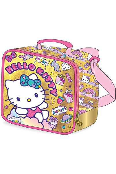 Hello Kitty Hellokitty Hello Kitty Thermal Insulated Lunch Bag, Gold/Pink