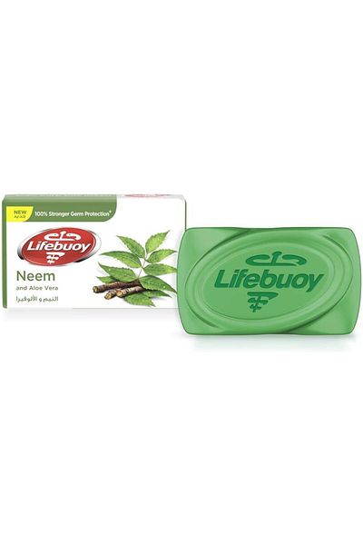 LİFEBUOY Lifebuoy Bar Soap Neem & Aloe Vera, 125 Gm