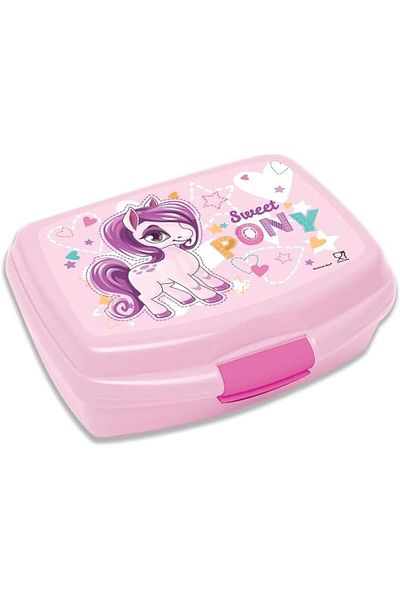 Generic Pony Kids Plastic Lunch Box, Pink