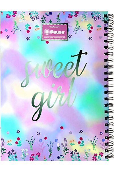 Pause دفتر حلزوني للمدرسة، ١٠٠ ورقة، مقاس A٤، متعدد الألوان