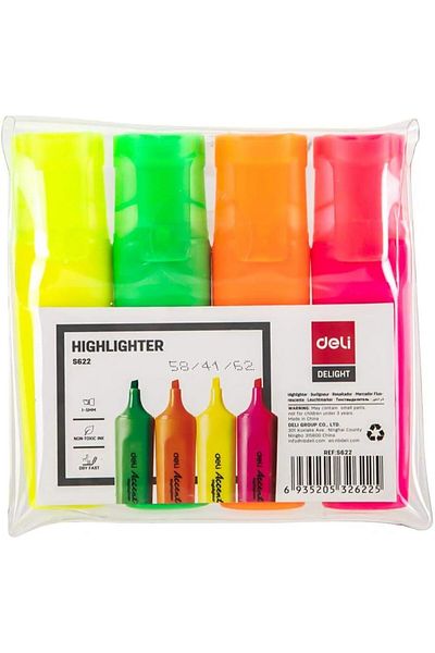 Deli Highlighter/Smooth writing experience/Bright color