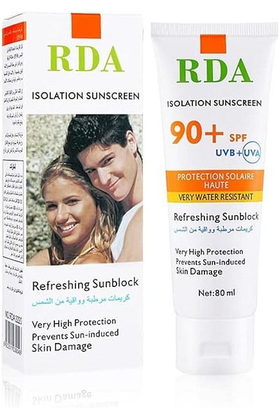 RDA Moisturizing Cream Sunscreen 80ml + SPF 90