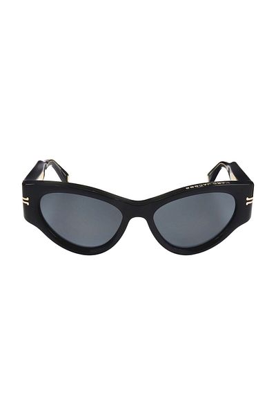 Marc Jacobs Schwarze Bio-UV-Glas-Zelluloseacetat-Sonnenbrille mit geschlossenem Rahmen – Mj1045