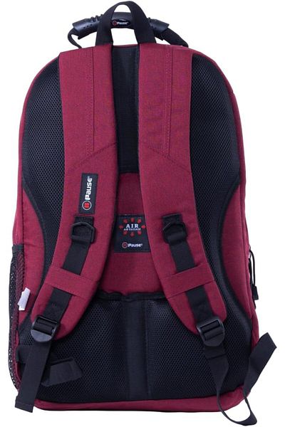 Pause School Backpack, 19 inch Size, Red