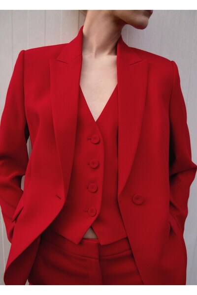 MANGO Woman WAISTCOAT IGUANA