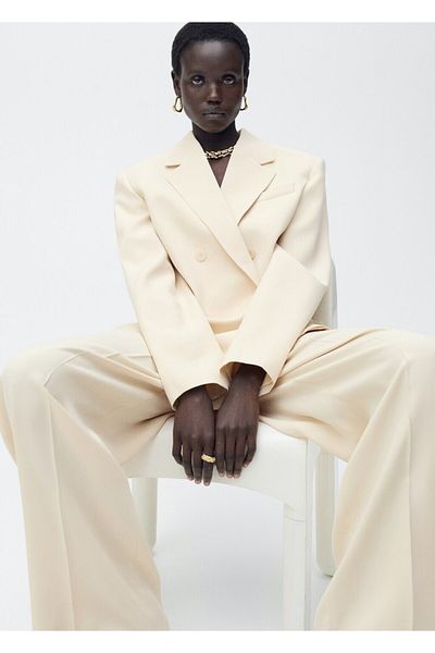 MANGO Woman بنطلون سوكي