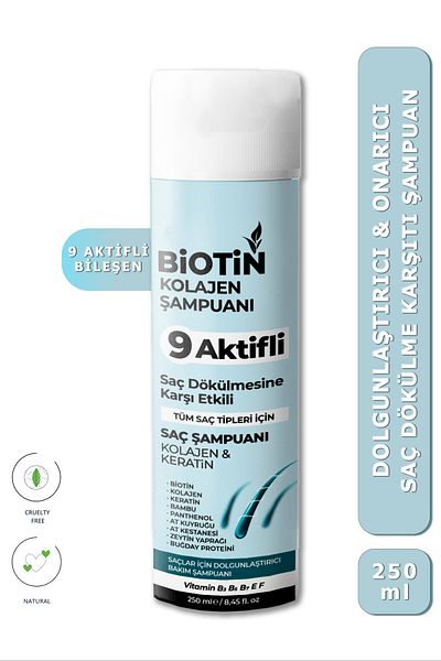 İlla Life Anti-Hair Loss Biotin and Keratin Plumping Repairing Nourishing Fast Hair Extension Shampoo